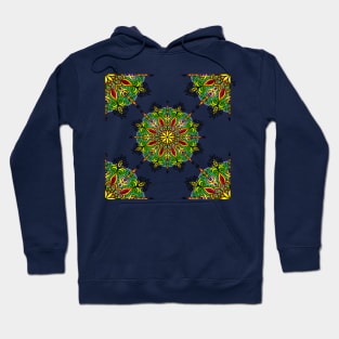 Mandala illustration, kaleidoscopic geometrical ornament. Art. Hoodie